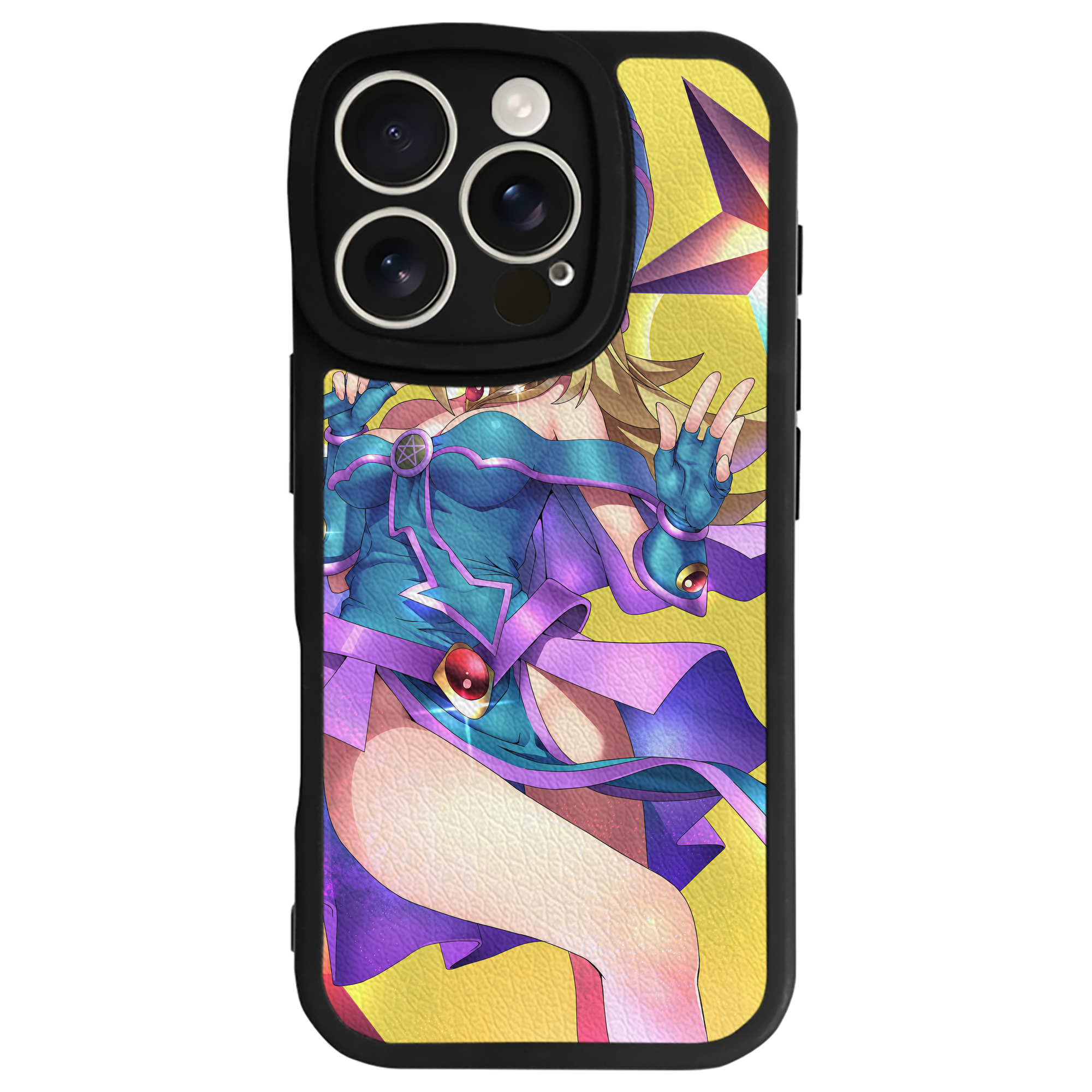 （画像用） 遊☆戯☆王 Yu-Gi-Oh! 【iPhone 16シリーズ対応】シリコンスマホケース（レザー調） 材質：シリコン